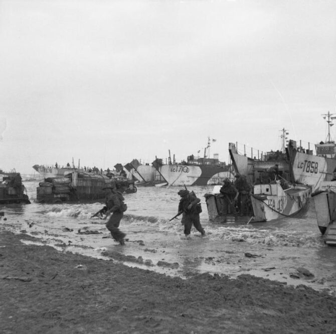 D-Day beaches in Normandy
